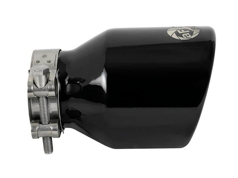 aFe 49T25404-B06 aFe MACH Force-Xp 409 SS Clamp-On Exhaust Tip 2.5in. Inlet / 4in. Outlet / 6in. L - Black thumbnail 6