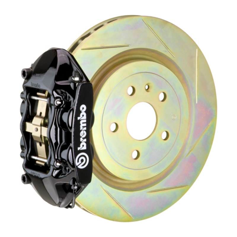 Brembo 1P5.7001A1 Brembo 08-13 C30 Front GT BBK 4 Piston Cast 336 x28 1pc Rotor Slotted Type-1-Black thumbnail 2