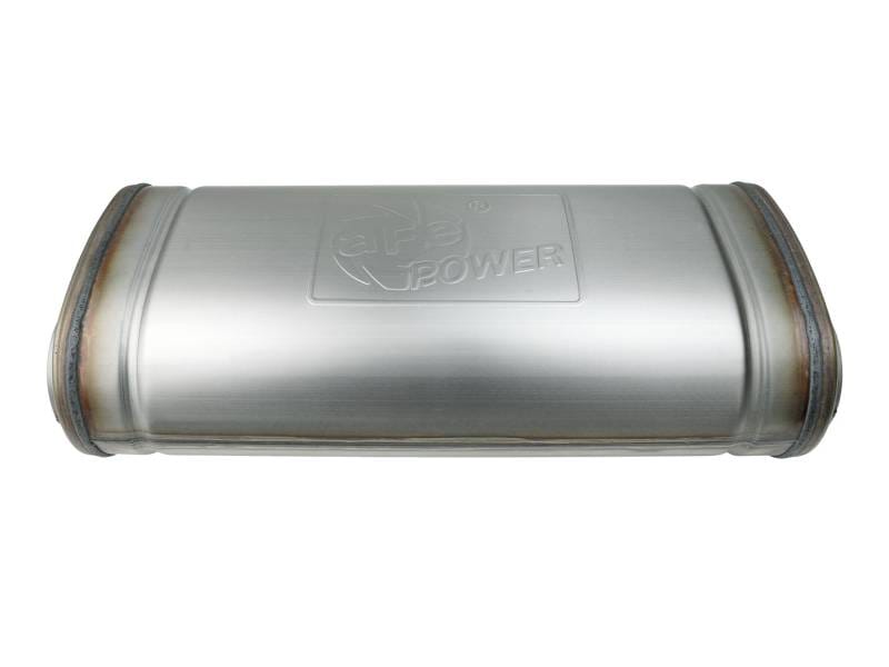 aFe 49M00055 aFe MACH Force-Xp 409 SS Muffler 3in Dual Inlet/Dual Outlet 5in H x 8in W x 18in L - Oval Body thumbnail 6