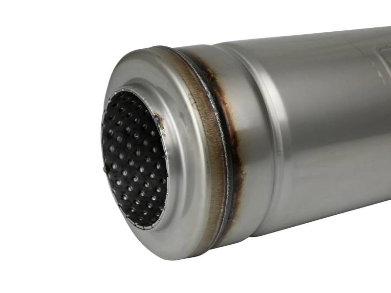 aFe 49M30050 aFe MACH Force-Xp 409 SS Muffler 3in Center/Center 18in L X 5in Dia - Round Body thumbnail 6