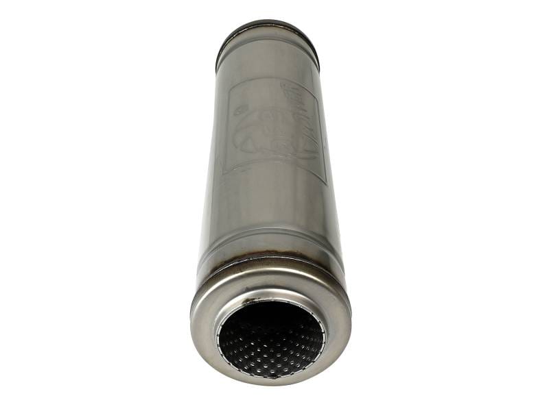aFe 49M30050 aFe MACH Force-Xp 409 SS Muffler 3in Center/Center 18in L X 5in Dia - Round Body thumbnail 8