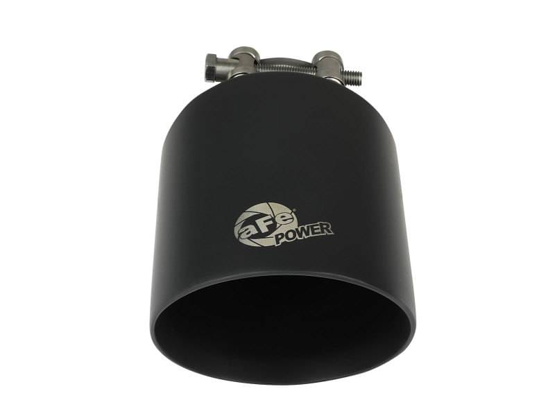 aFe 49T25454-B072 aFe Takeda 304 SS Clamp-On Exhaust Tip 2.5in. Inlet / 4.5in. Outlet / 7in. L - Black thumbnail 6