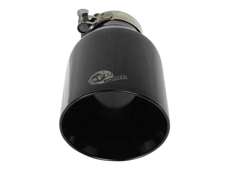 aFe 49T25454-B091 aFe MACH Force-Xp 409 SS Clamp-On Exhaust Tip 2.5in. Inlet / 4.5in. Outlet / 9in. L - Black thumbnail 4