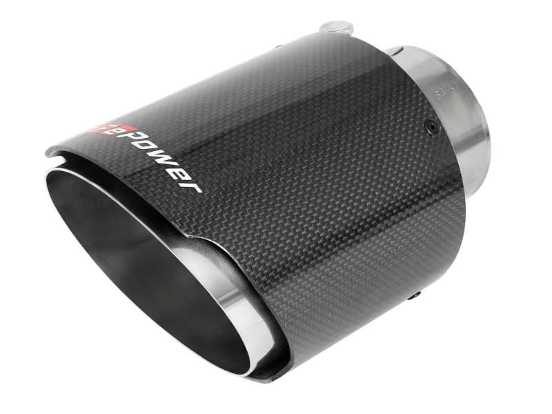 aFe 49T25454-C07 aFe MACH Force-Xp 304 SS Clamp-On Exhaust Tip 2.5in. Inlet / 4.5in. Outlet / 7in. L - Carbon Fiber thumbnail 2