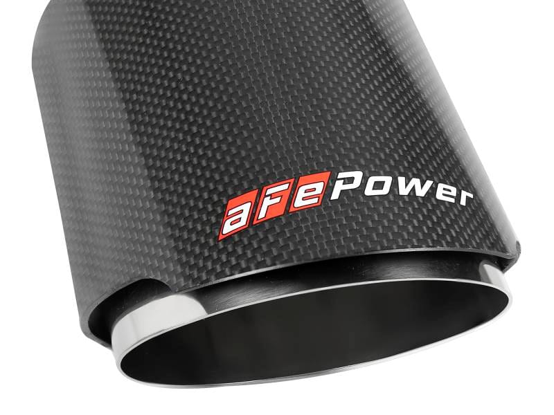 aFe 49T25454-C07 aFe MACH Force-Xp 304 SS Clamp-On Exhaust Tip 2.5in. Inlet / 4.5in. Outlet / 7in. L - Carbon Fiber thumbnail 8
