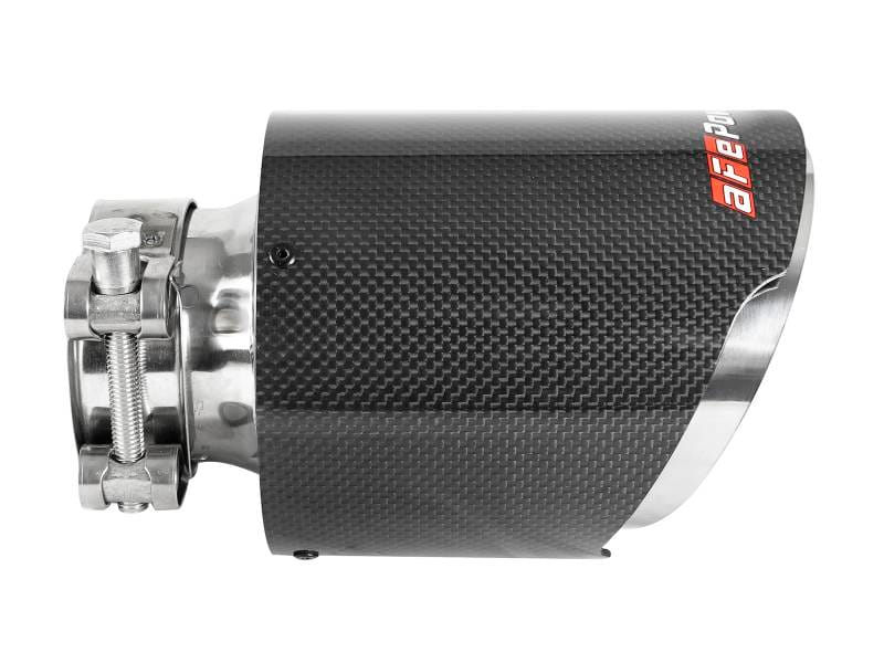 aFe 49T25454-C07 aFe MACH Force-Xp 304 SS Clamp-On Exhaust Tip 2.5in. Inlet / 4.5in. Outlet / 7in. L - Carbon Fiber thumbnail 10