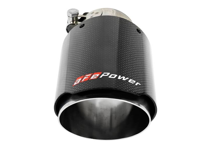 aFe 49T25404-C07 aFe MACH Force-Xp 409 SS Clamp-On Exhaust Tip 2.5in. Inlet / 4in. Outlet / 7in. L - Carbon thumbnail 10