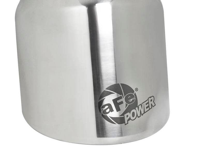 aFe 49T25404-P06 aFe MACH Force-Xp 304 SS Clamp-On Exhaust Tip 2.5in. Inlet / 4in. Outlet / 6in. L - Polished thumbnail 6