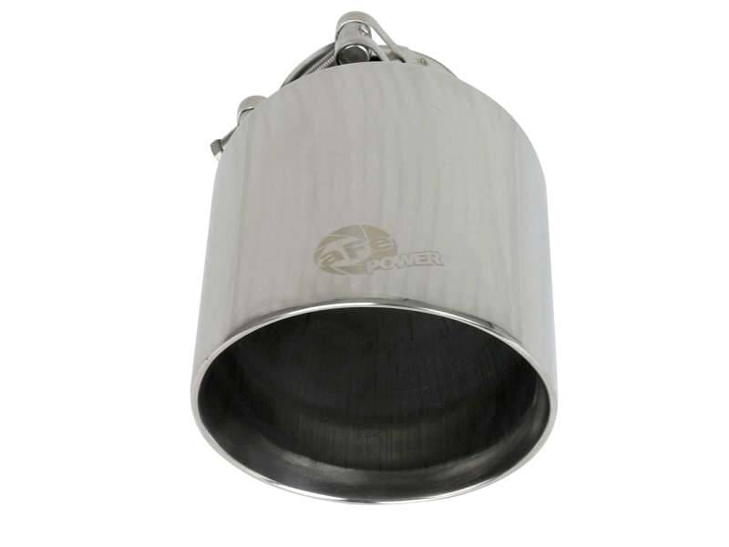 aFe 49T25454-P071 aFe MACH Force-Xp 2-1/2in 304 SS Clamp-On Exhaust Tip 2.5in In / 4.5in Out / 7in.L - Polished thumbnail 8