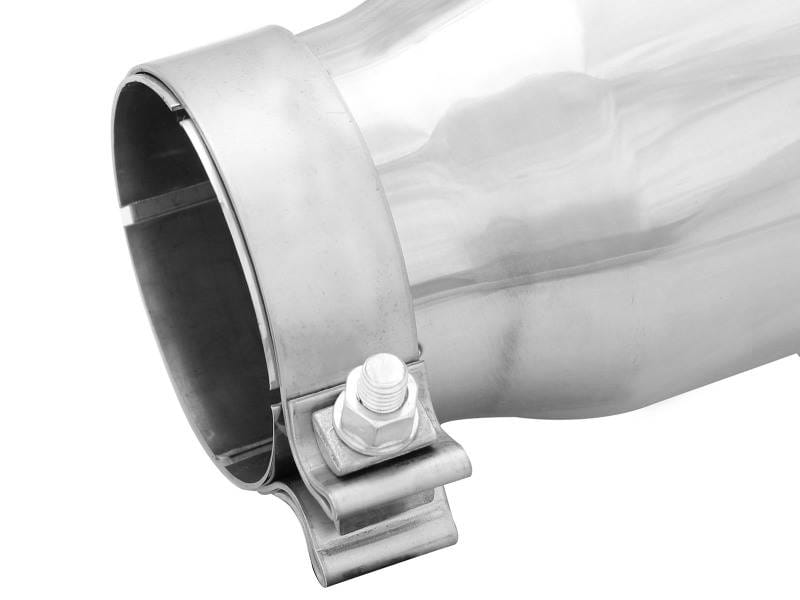 aFe 49T35456-P12 aFe MACHForce-XP 304 Stainless Steel Polished Exhaust Tip 3.5in x 4.5in Out x 12in L Clamp-On thumbnail 11