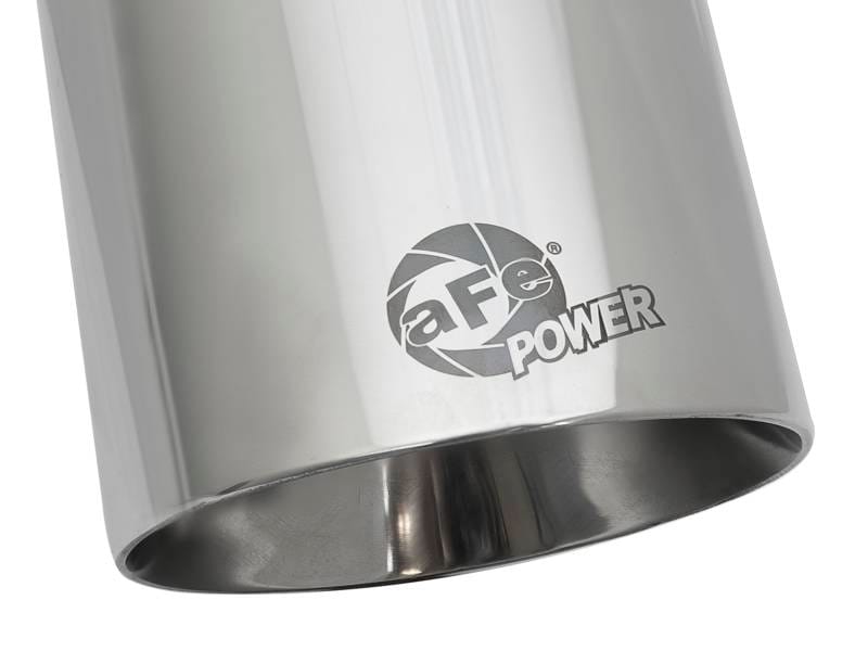 aFe 49T30454-P092 aFe MACH Force-Xp Univ 304 SS Double-Wall Clamp-On Exhaust Tip - Polished - 3in Inlet - 4.5in Outlet thumbnail 4