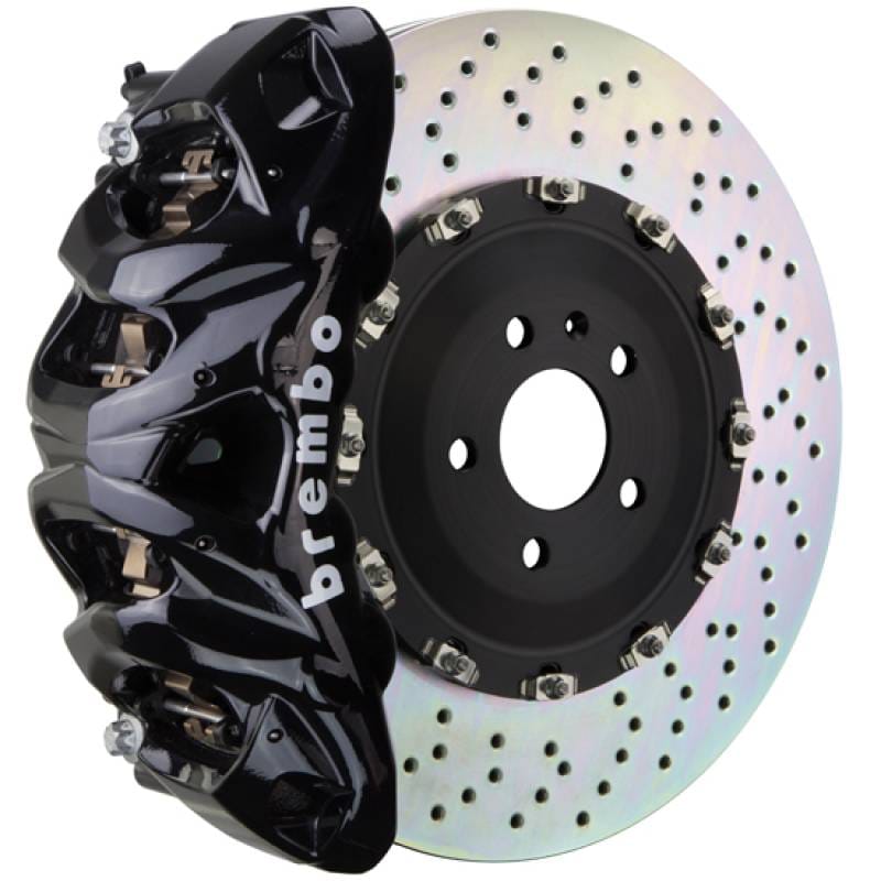 Brembo 1Q1.9610A1 Brembo 05-13 Range Rover Sport Fr GT BBK 8Pis Cast 412x38 2pc Rotor Drilled-Black thumbnail 2