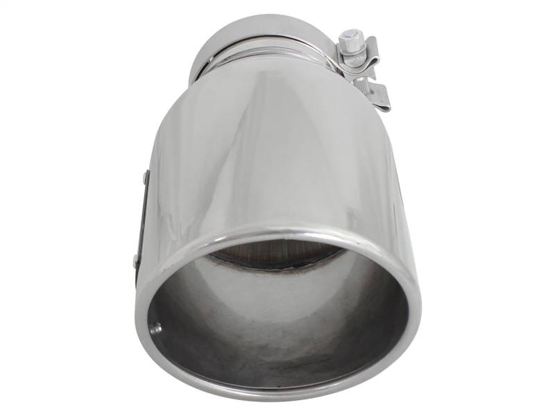 aFe 49T40601-P12 aFe MACH Force-XP 304 SS Right Side Single Wall Polished Exhaust Tip 4in Inlet x 6in Outlet x 12in L thumbnail 8