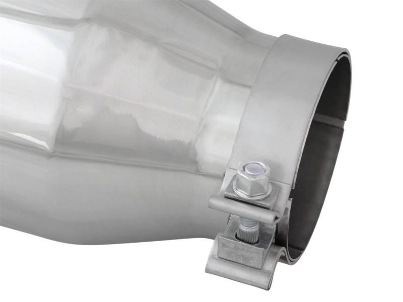 aFe 49T40606-P15 aFe MACH Force-XP 304 SS Single Wall Polished Exhaust Tip Pair 4in Inlet x 6in Outlet x 15in L thumbnail 10