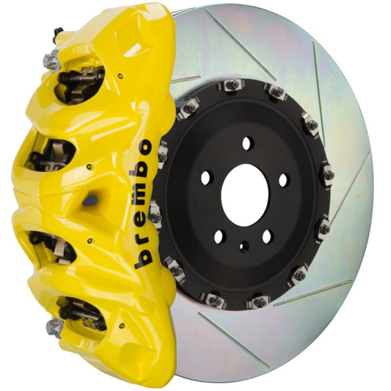 Brembo 1Q2.9610A5 Brembo 05-13 Range Rover Sport Fr GT BBK 8Pis Cast 412x38 2pc Rotor Slotted Type1-Yellow thumbnail 2
