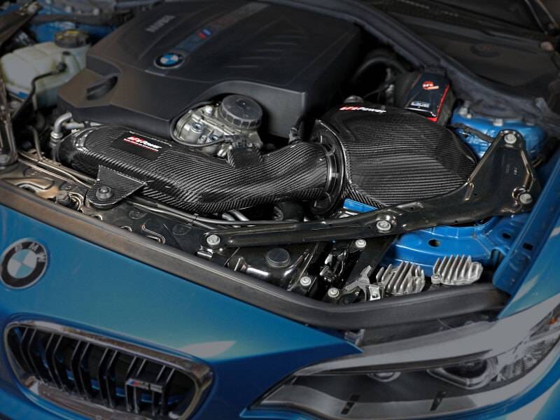 aFe 58-10004R aFe Black Series Carbon Fiber CAIS w/Pro 5R Filter 16-18 BMW M2 (F87) L6-3.0L thumbnail 4
