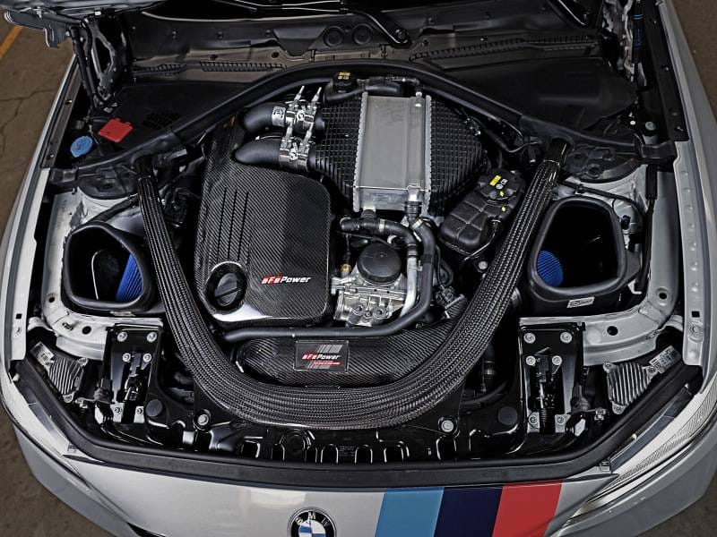 aFe 57-10006R aFe Track Series Stg 2 Carbon Fiber Intake w/Pro 5R Media 15-20 BMW M3/M4(F80/82/83) L6-3.0L(tt) S55 thumbnail 3