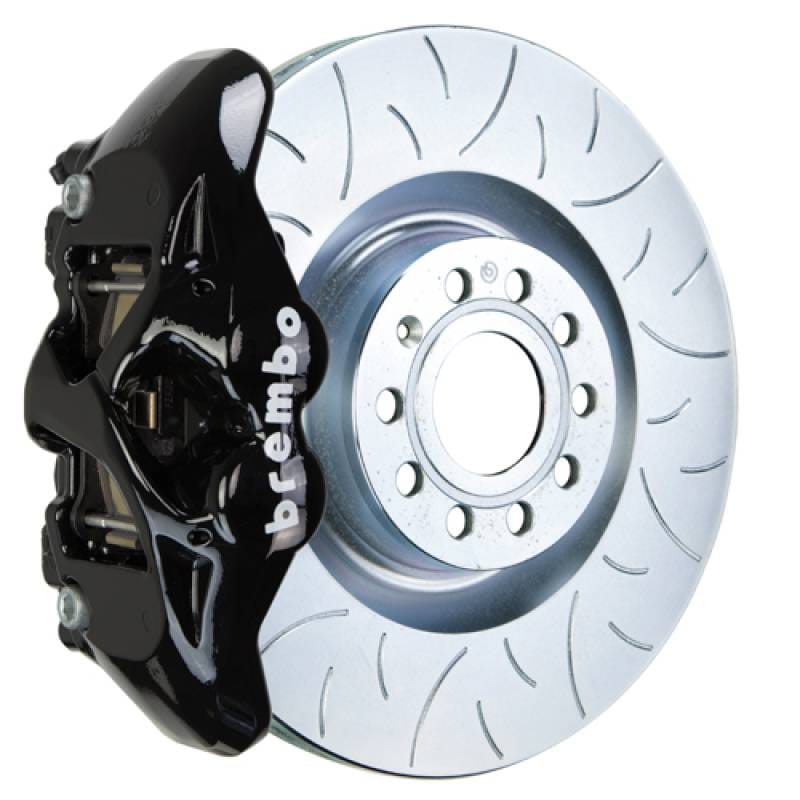 Brembo 1S5.8001A1 Brembo 07-15 TT 2.0T/3.2L/09-15 TTS Front GT BBK 4 Piston Cast 345x30 1pc Rotor Slotted Type3-Black thumbnail 2