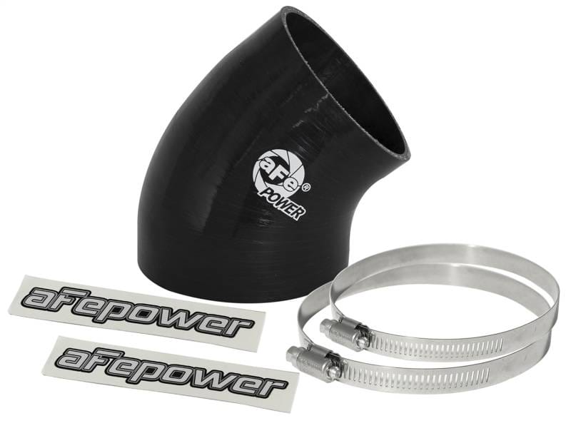 aFe 59-00047 aFe MagnumFORCE Cold Air Int Sys Spare Parts Kit (4-3.5in ID x 40 Deg) Elbow Reducing Coupler - Blk thumbnail 2