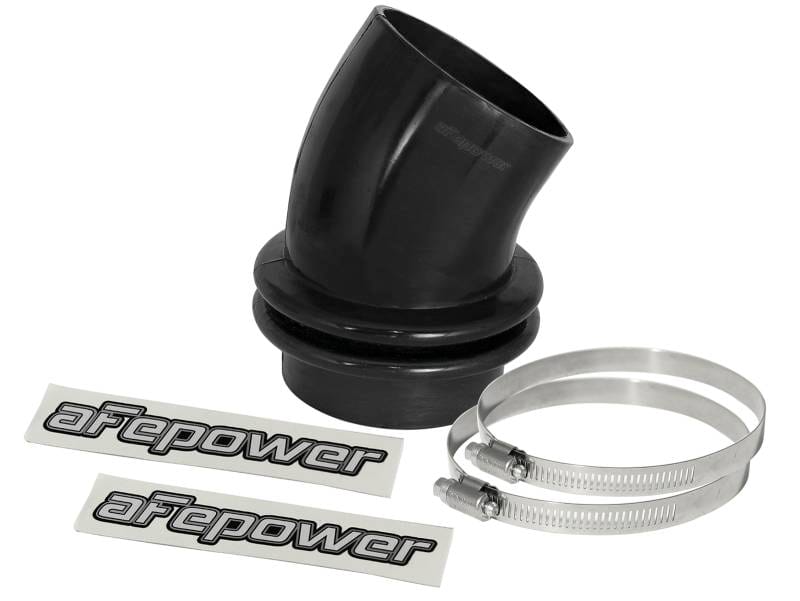 aFe 59-00050 aFe Magnum FORCE Silicone Coupling Kit 3-1/2in ID x 30 Deg. Bellows Elbow - Black thumbnail 2