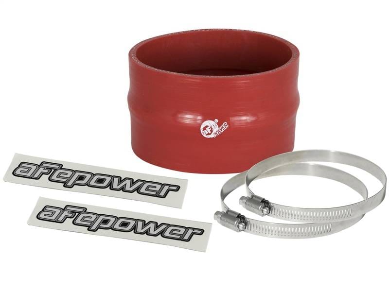 aFe 59-00060 aFe Magnum FORCE CAI Univ. Silicone Coupling Kit (3.5in. ID / 2.25in. L) Straight w/Hump - Red thumbnail 2