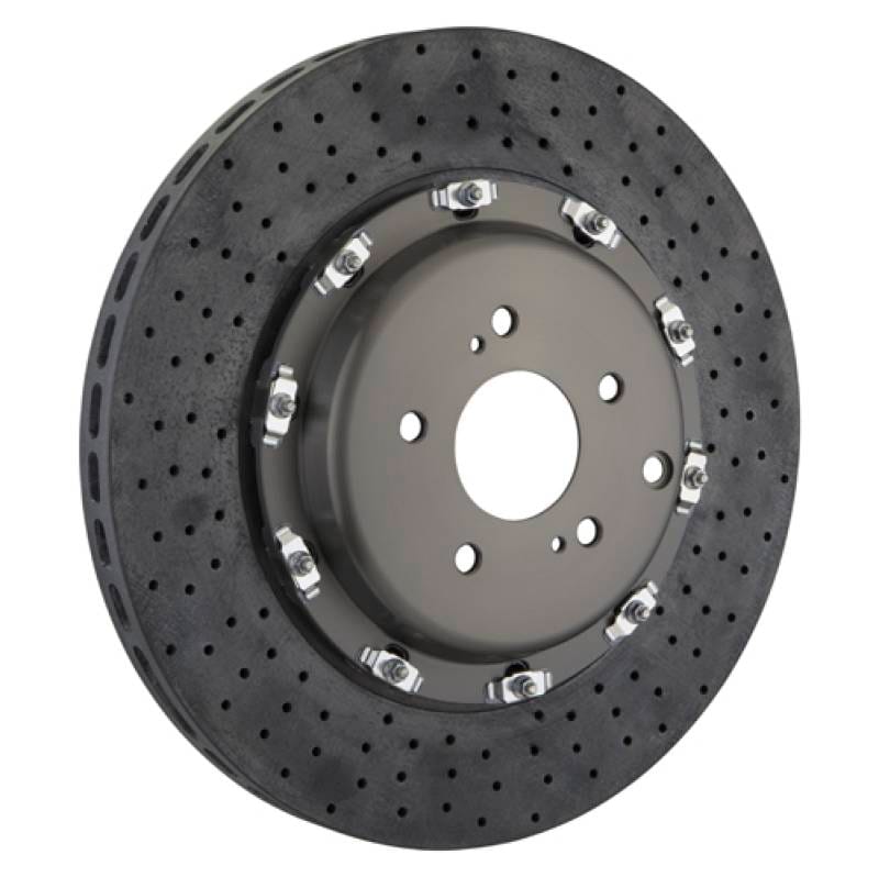 Brembo 209.9004A Brembo 09-11 GTR Rear 2-Piece CCM-R Discs 380x29 CCM-R Drilled thumbnail 2