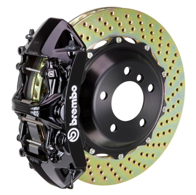 Brembo 2B1.9002A1 Brembo 08-09 H2 Rear GT BBK 4 Piston Cast 2pc 380x32 2pc Rotor Drilled-Black thumbnail 2