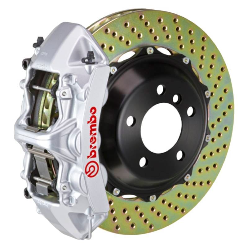 Brembo 2B1.9002A3 Brembo 08-09 H2 Rear GT BBK 4 Piston Cast 2pc 380x32 2pc Rotor Drilled-Silver thumbnail 2