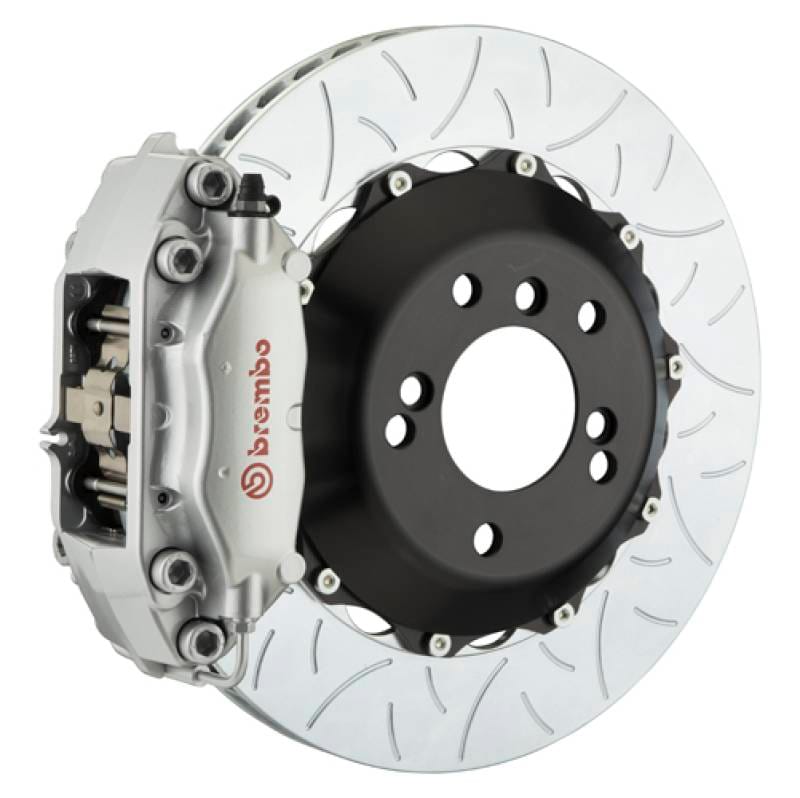 Brembo 2C3.8005A3 Brembo 02-05 7-Series (Thro. 3/5 Prod) Rr GT BBK 4Pist Cast 2pc 345x28 2pc Rotor Slot Type3-Silver thumbnail 2