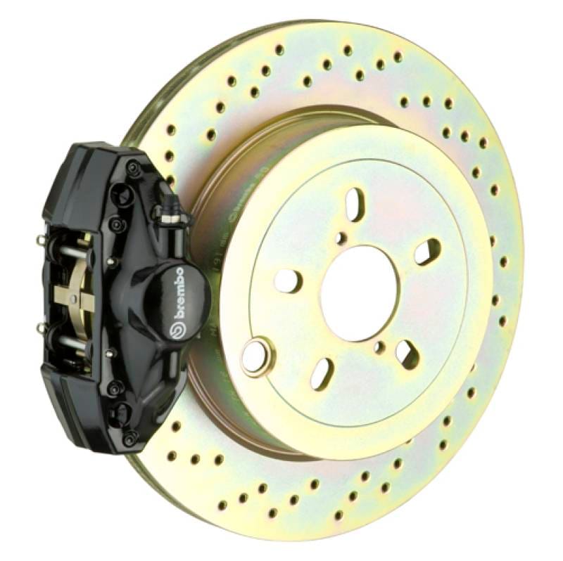 Brembo 2E4.4001A1 Brembo 92-98 318i/325i/328i Rear GT BBK 2 Piston Cast 2pc 294x19 1pc Rotor Drilled-Black thumbnail 2