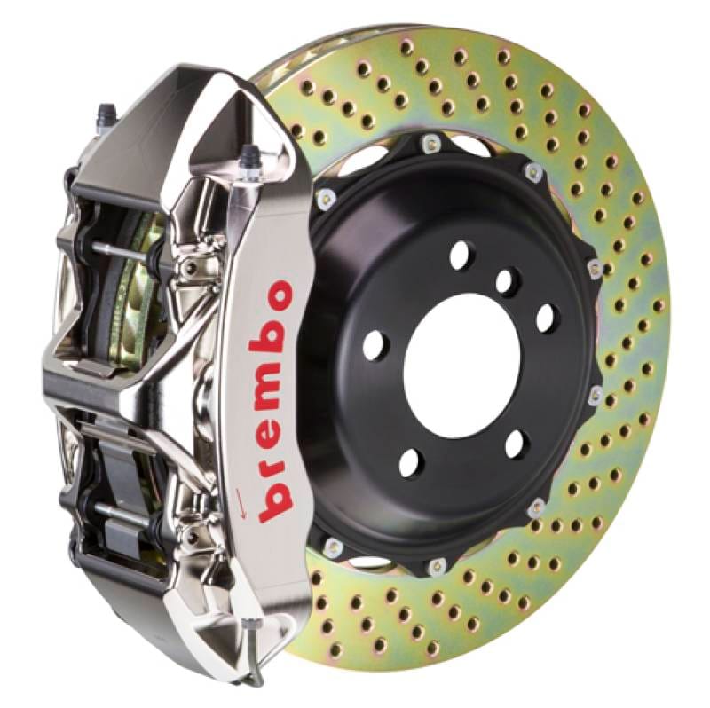 Brembo 2M1.9002AR Brembo 08-09 F430 Scuderia Rr GTR BBK 6Pis Billet 380x32 2pc Rotor Drilled-Nickel thumbnail 2