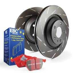 EBC Brakes S4KF1559 EBC S4 Kits Redstuff Pads and USR Rotors