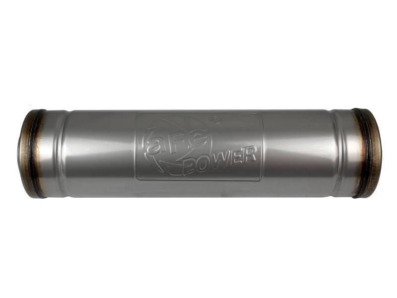 aFe 49M30050 aFe MACH Force-Xp 409 SS Muffler 3in Center/Center 18in L X 5in Dia - Round Body thumbnail 3