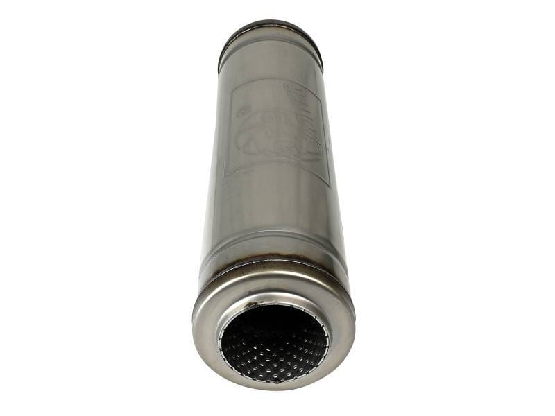 aFe 49M30050 aFe MACH Force-Xp 409 SS Muffler 3in Center/Center 18in L X 5in Dia - Round Body thumbnail 5