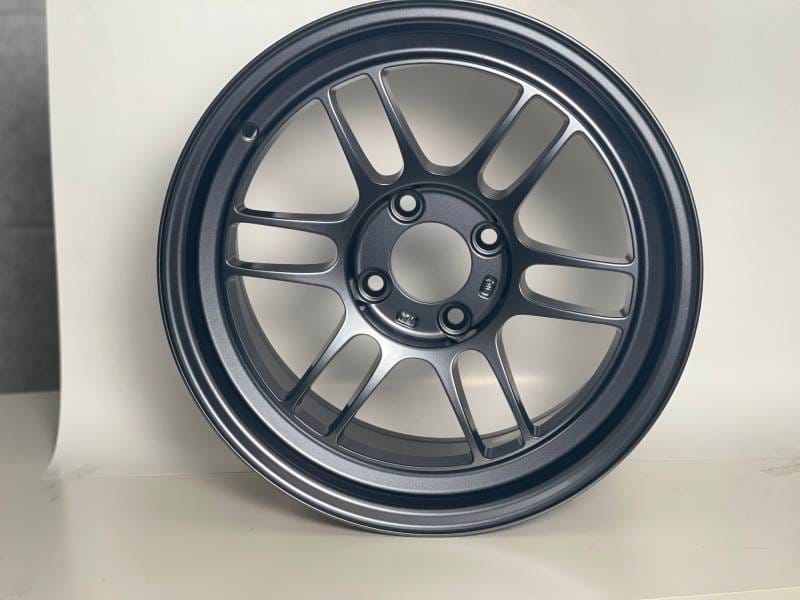 Enkei 3795804928GM Enkei RPF1 15x8 4x100 28mm Offset 5 Hub Bore Gunmetal Wheel - 11.64Lbs (MOQ 40)