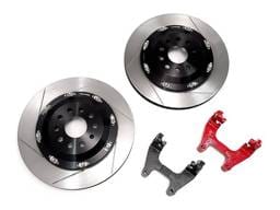 Neuspeed 350mm Floating Rotor Upgrade Kit Rear - Red Carrier Brackets Audi S3/RS 3 (8V) TTS/TT RS (8S) Golf R / GTI MK7 / Arteon 4-Motion / Atlas MQB - 99.10.49RED