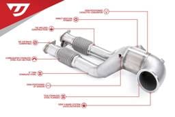 Unitronic Performance Downpipe w/ Midpipes for 2.5TFSI EVO