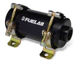 Fuelab 40402-1 Fuelab Prodigy Reduced Size Carb In-Line Fuel Pump w/Internal Bypass - 800 HP - Black