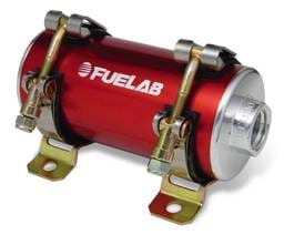 Fuelab 41403-2 Fuelab Prodigy High Flow Carb In-Line Fuel Pump - 1800 HP - Red