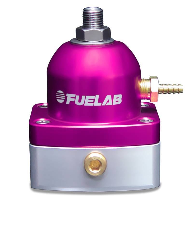 Fuelab 51504-4 Fuelab 515 Carb Adjustable FPR 4-12 PSI (2) -6AN In (1) -6AN Return - Purple