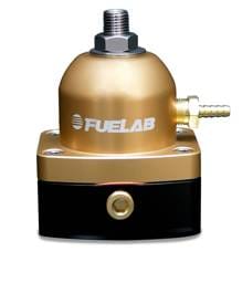 Fuelab 51504-5 Fuelab 515 Carb Adjustable FPR 4-12 PSI (2) -6AN In (1) -6AN Return - Gold
