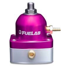 Fuelab 52503-4-L-L Fuelab 525 Carb Adjustable FPR In-Line Large Seat 1-3 PSI (1) -6AN In (1) -6AN Return - Purple