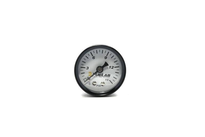 Fuelab 71502 Fuelab 1.5in Carb Fuel Pressure Gauge - Range 0-15 PSI