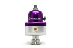 Fuelab 55501-4 Fuelab 555 Carb Adjustable FPR Blocking 4-12 PSI (1) -8AN In (2) -8AN Out - Purple