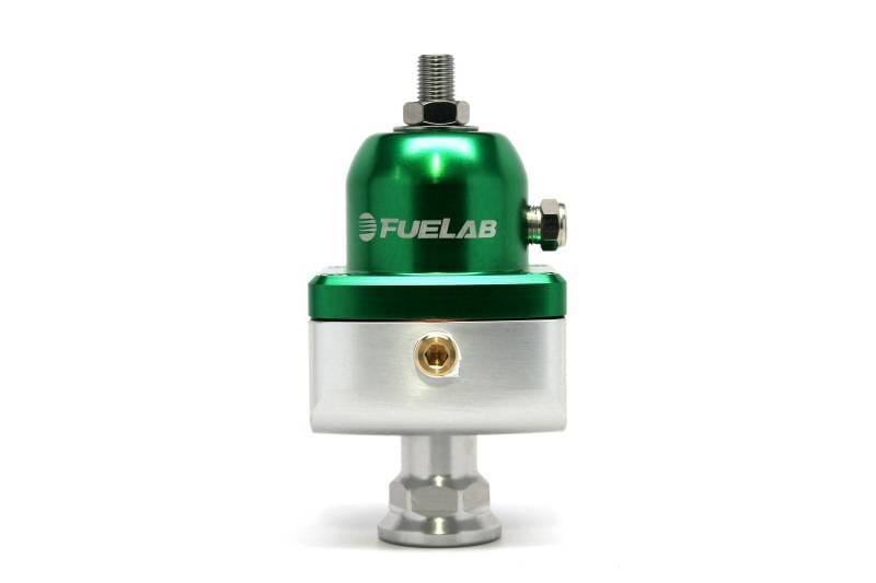 Fuelab 55501-6 Fuelab 555 Carb Adjustable FPR Blocking 4-12 PSI (1) -8AN In (2) -8AN Out - Green