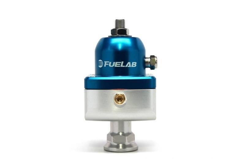 Fuelab 55502-3 Fuelab 555 Carb Adjustable FPR Blocking 1-3 PSI (1) -8AN In (2) -8AN Out - Blue