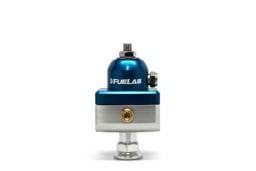Fuelab 57502-3 Fuelab 575 Carb Adjustable Mini FPR Blocking 1-3 PSI (1) -6AN In (2) -6AN Out - Blue