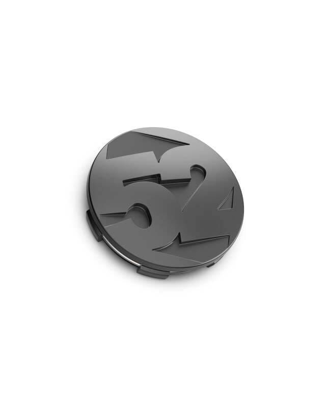 fifteen52 52-TW-CAP-FG fifteen52 65mm Snap In Center Cap Single for Rally Sport/MX/SV Wheels - Frosted Graphite