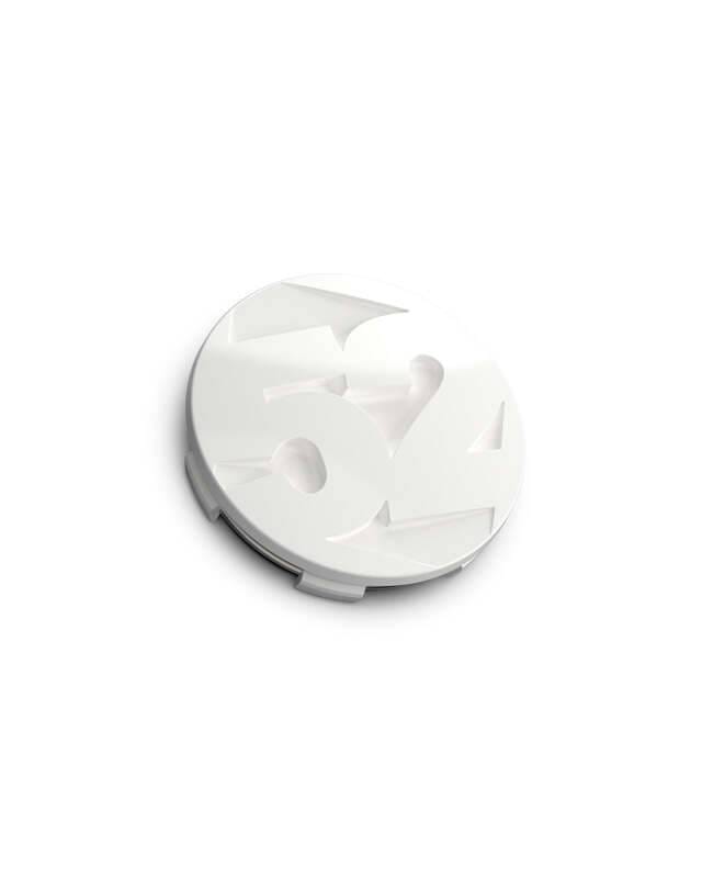fifteen52 52-TW-CAP-RW fifteen52 65mm Snap In Center Cap Single for Rally Sport/MX/SV Wheels - Rally White (Gloss White)
