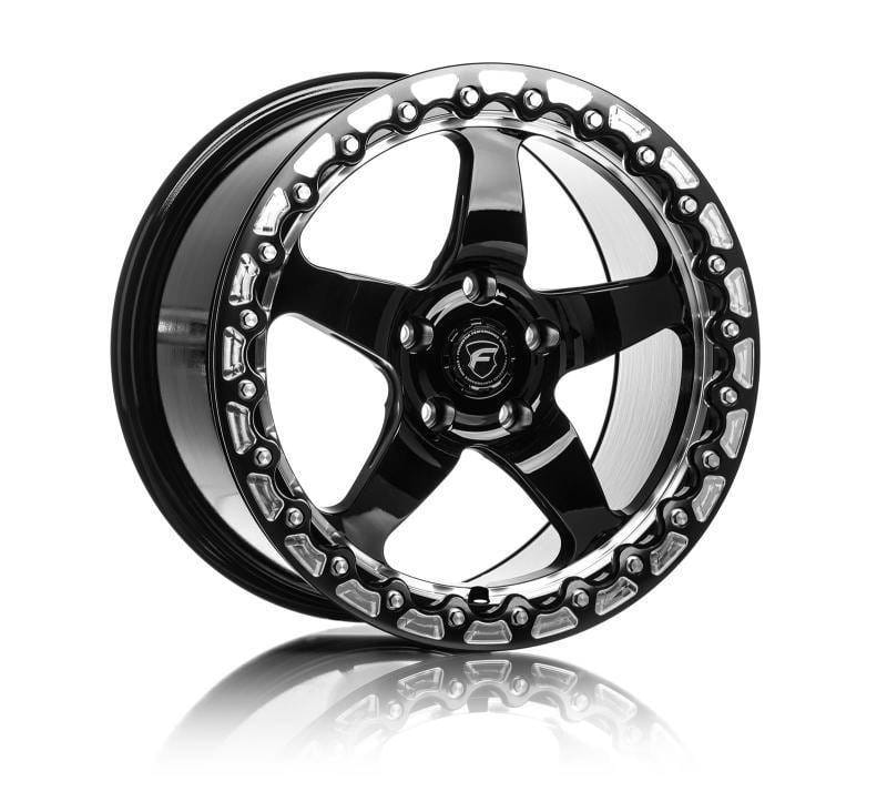 Forgestar F00170067P50 Forgestar D5 Beadlock 17x10 / 5x114.3 BP / ET50 / 7.5in BS Gloss Black Wheel thumbnail 2